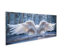 islandburner Cuadro sobre lienzo creado digitalmente, ultra realistas, alas gigantes de ángel de plumas auténticas, Museo de arte moderno, galería de arte en lienzo