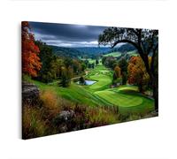 islandburner Cuadro sobre lienzo de campo de golf otoñal de Nueva York de principios del siglo XX, edición J2