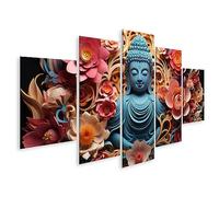 islandburner Cuadro sobre lienzo de papel colorido Buda, arte cuadros murales póster