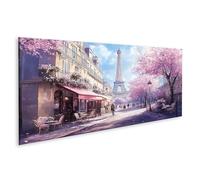 islandburner Cuadro sobre lienzo de primavera en París con vistas a la Torre Eiffel cuadros cuadros murales póster