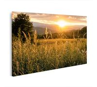 islandburner Cuadro sobre lienzo Edición A1 de ensueño idilio de pradera para sala de estar para amantes de la naturaleza