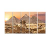 islandburner Cuadro sobre lienzo Esfinge Piramides famosas maravillas del mundo Giza Egipto cuadros murales póster