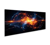 islandburner Cuadro sobre lienzo Fusión de Dos Átomos Ciencia Ficción Física Cuántica Imágenes Murales Póster