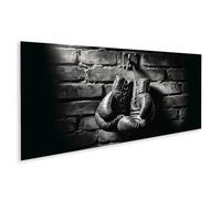 islandburner Cuadro sobre lienzo guantes de boxeo desgastados y colgados cuadros mural póster