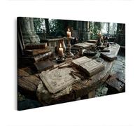 islandburner Cuadro sobre lienzo Histórico Medieval Decoración de Mesa Mural para Salón para Historia - Edición N2