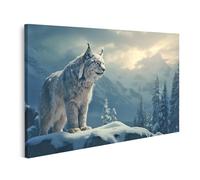 islandburner Cuadro sobre lienzo lince vagando por el paisaje nevado cuadros murales carteles