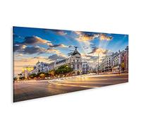 islandburner cuadro sobre lienzo Madrid España paisaje urbano en la calle de Alcalá y Gran Vía cuadros murales carteles