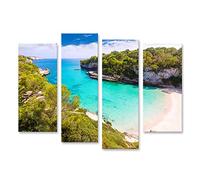 islandburner Cuadro sobre lienzo Mallorca Cala Llombards Santanyi Playa en Mallorca Islas Baleares España Mallorca Mural