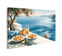 islandburner Cuadro sobre lienzo Mediterráneo Desayuno Paraíso Mural Comedor Para Gourmets - Edición K2