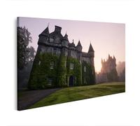 islandburner Cuadro sobre lienzo místico con castillo de hiedra mística, decoración para salón, decoración para románticos - Edición A2