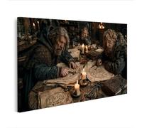 islandburner Cuadro sobre lienzo místico medieval arquitecto Mural Oficina Decoración para Amigos de la Historia - Edición P2