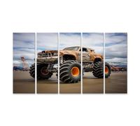 islandburner Cuadro sobre lienzo Monster Truck Show en un gran estacionamiento imágenes murales carteles