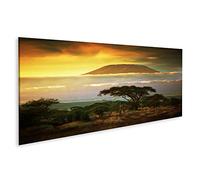 islandburner cuadro sobre lienzo montaña Kilimanjaro sabana Amboseli Kenia nubes puesta de sol África imágenes murales póster