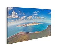 islandburner cuadro sobre lienzo panorama de la isla de La Graciosa Lanzarote Islas Canarias España imágenes murales póster