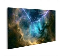islandburner Cuadro sobre lienzo para pared con diseño de niebla de relámpago, edición W2