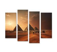 islandburner Cuadro sobre lienzo pirámides de Giza Egipto fotografía de viajes cuadros cuadros murales póster