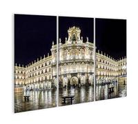 islandburner Cuadro sobre lienzo Plaza Mayor Vista Nocturna Salamanca Arquitectura Imágenes Murales Póster