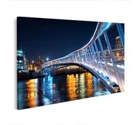 islandburner Cuadro sobre lienzo puente futurista impresión artística para salón moderno para entusiastas de la tecnología - Edición R1