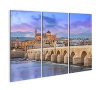 islandburner Cuadro sobre lienzo Puente Romano y Mezquita al atardecer en Córdoba Cuadros Cuadros murales Pósteres