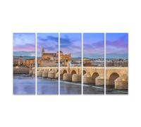 islandburner Cuadro sobre lienzo Puente Romano y Mezquita al atardecer en Córdoba cuadros murales carteles