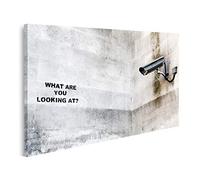 islandburner Cuadro sobre lienzo "Qué está mirando Banksy" - Cuadros impresos para salón o oficina
