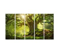 islandburner cuadro sobre lienzo rayos de sol en árbol viejo cuadros murales póster