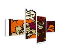 islandburner Cuadro sobre lienzo Retro Comics Super Villain Intrigo plan malvado para gobernar el mundo Vector HROY Cuadros Impresiones Imágenes Mural Decoración de pared
