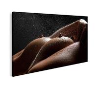 islandburner cuadro sobre lienzo salpicaduras de agua en el pecho desnudo de la mujer cuadros murales carteles