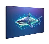 islandburner cuadro sobre lienzo tiburón luz mundo digital animales marinos oscuros imágenes murales carteles