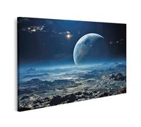 islandburner Cuadro sobre lienzo Tierra como superficie de la luna imágenes murales póster