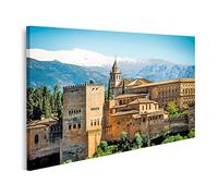 islandburner Cuadro sobre lienzo Vista de la famosa Alhambra Granada España Impresiones Arte Póster Mural