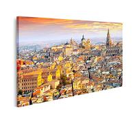 islandburner Cuadro sobre lienzo Vista del amanecer Toledo Castilla La Mancha España Impresiones Arte Póster Mural