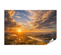 islandburner Empire - Póster de la puesta de sol sobre el paisaje del río para amantes de la naturaleza, formato grande, edición I1