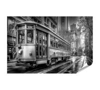 islandburner Empire - Póster de tranvía de San Francisco en blanco y negro