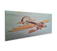 islandburner Imagen en lienzo Detallada máquina voladora en el estilo de Leonardo da Vinci - Panorama