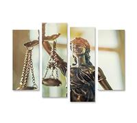 islandburner Imagen principal sobre lienzo La estatua de la justicia - Lady Justice o Iustitia/Justitia la diosa romana de los justicios