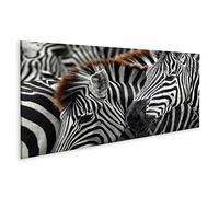 islandburner Imagen sobre lienzo cabeza de cebra negro blanco patrón de rayas cabeza de cebra negro blanco patrón de rayas cuadros cuadros murales póster