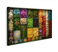 islandburner Imagen sobre lienzo Colorido Bento Arte Mural Cocina Para Gourmets - Edición J2