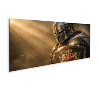 islandburner Imagen sobre lienzo Cruzado Medieval en armadura Mural para los amantes de la historia - Panorama