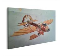 islandburner Imagen sobre lienzo detallada máquina voladora en el estilo de Leonardo da Vinci - Edición G1