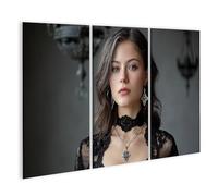 islandburner Imagen sobre lienzo Elegancia Mística Modelo Mural Dormitorio Para Los Amantes Góticos - 3 Piezas