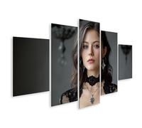 islandburner Imagen sobre lienzo Elegancia Mística Modelo Mural Dormitorio Para Los Amantes Góticos - 5 Piezas