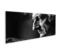 islandburner Imagen sobre lienzo Escultura de Johann Wolfgang von Goethe en blanco y negro - Panorama