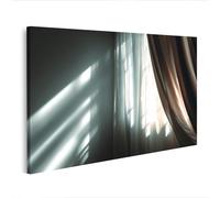 islandburner Imagen sobre lienzo Luz suave a través de cortinas Mural minimalista - Edición U2