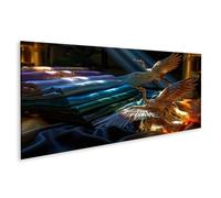 islandburner Imagen sobre lienzo Majestuosas grúas sobre tela kimono Mural Sala de estar Para los amantes del arte - Panorama