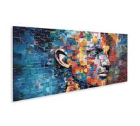 islandburner Imagen sobre lienzo Mosaico Cara Puzzle Ilustraciones Vistoso Abstracto Fragmentos Facial Cuadros Cuadros Murales Póster
