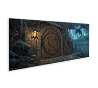 islandburner Imagen sobre lienzo Mural Puerta Castillo Mural Salón Para Los Amantes De La Fantasía - Panorama