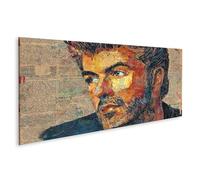 islandburner Imagen sobre lienzo Mural realista de un hombre con barba y diseño de periódico - Panorama