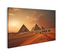 islandburner Imagen sobre lienzo pirámides de Giza Egipto fotografía de viajes cuadros cuadros murales póster JDCV-1K