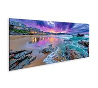 islandburner Mural sobre lienzo Amanecer en la costa este de Corea - panorámica para su hogar - panorámica